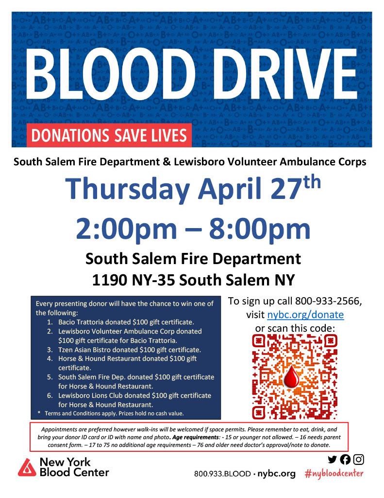 Blood Drive Flyer