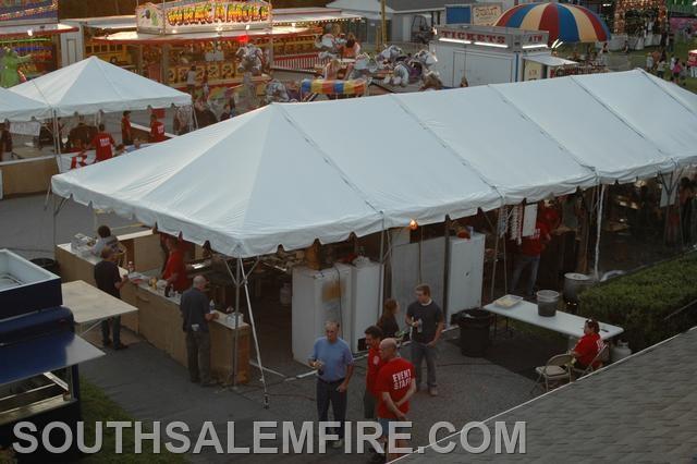 All those red shirts manning the tents, making sure everyone eats well. Carnival '12